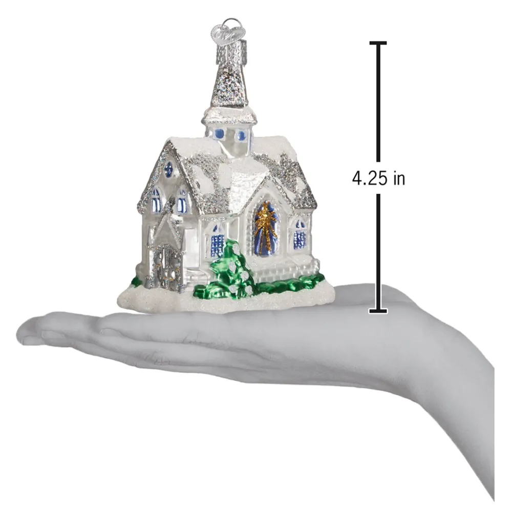 Clearance Old World Christmas Sparkling Cathedral Ornament
