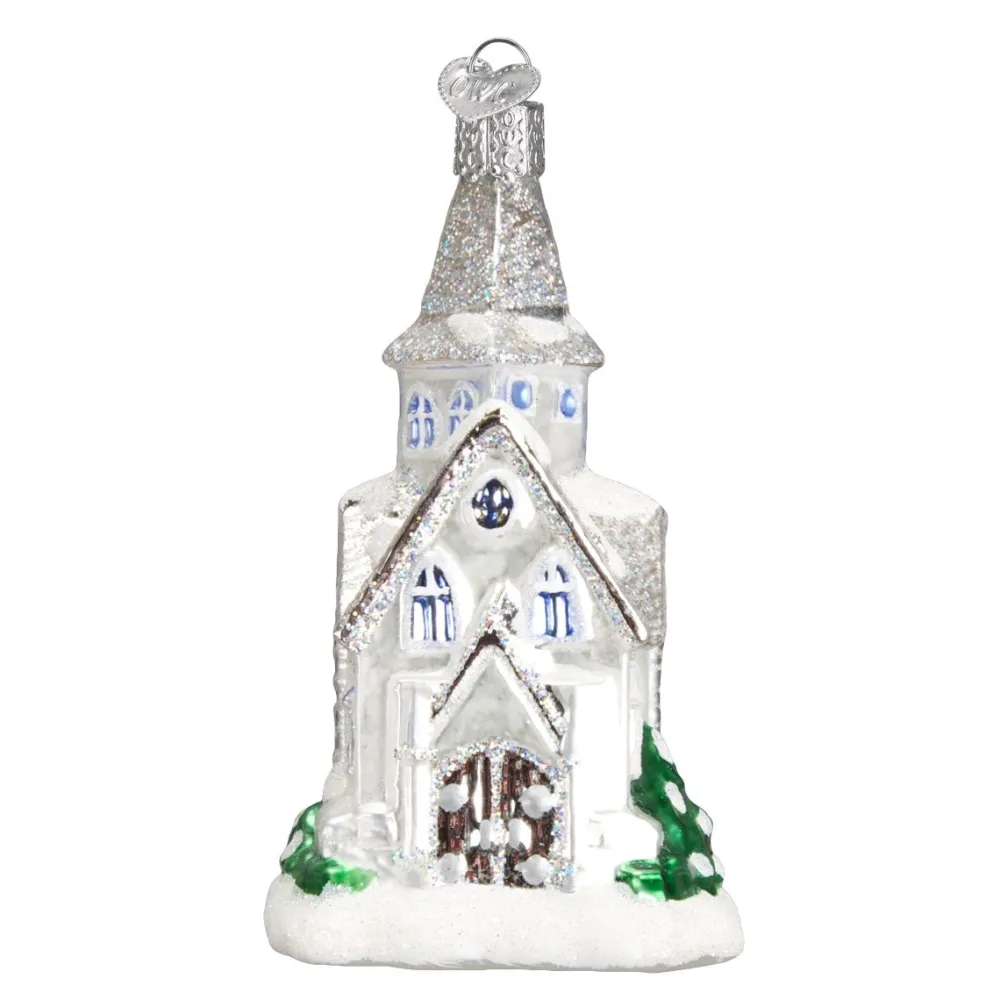 Clearance Old World Christmas Sparkling Cathedral Ornament
