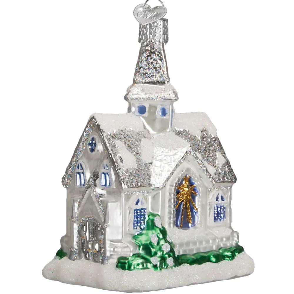 Clearance Old World Christmas Sparkling Cathedral Ornament