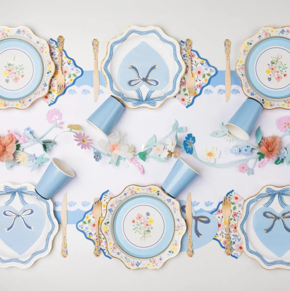 Clearance Bonjour Fete Spring Bouquet Floral Dessert Plates