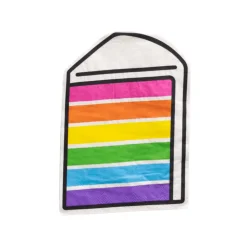Online Bonjour Fête Sprinkles & Smiles Cake Slice Die Cut Napkins