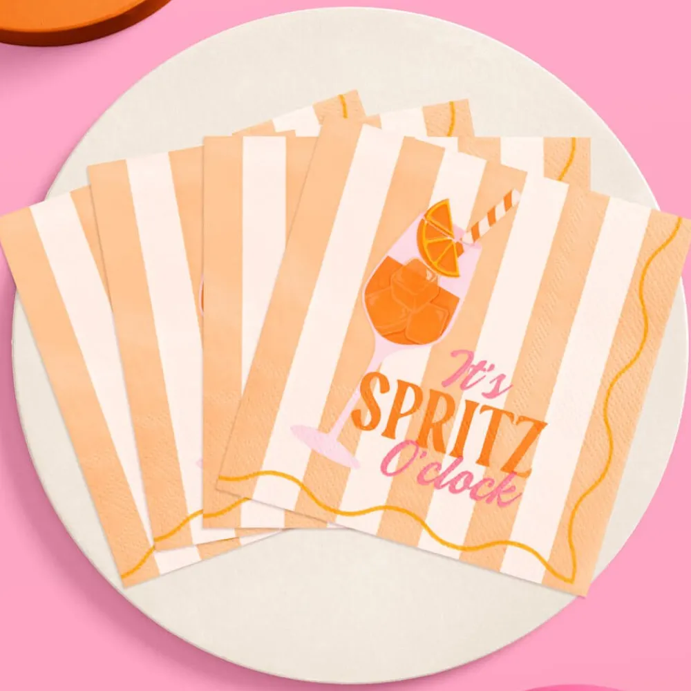New xo, Fetti Spritz Cocktail Napkins