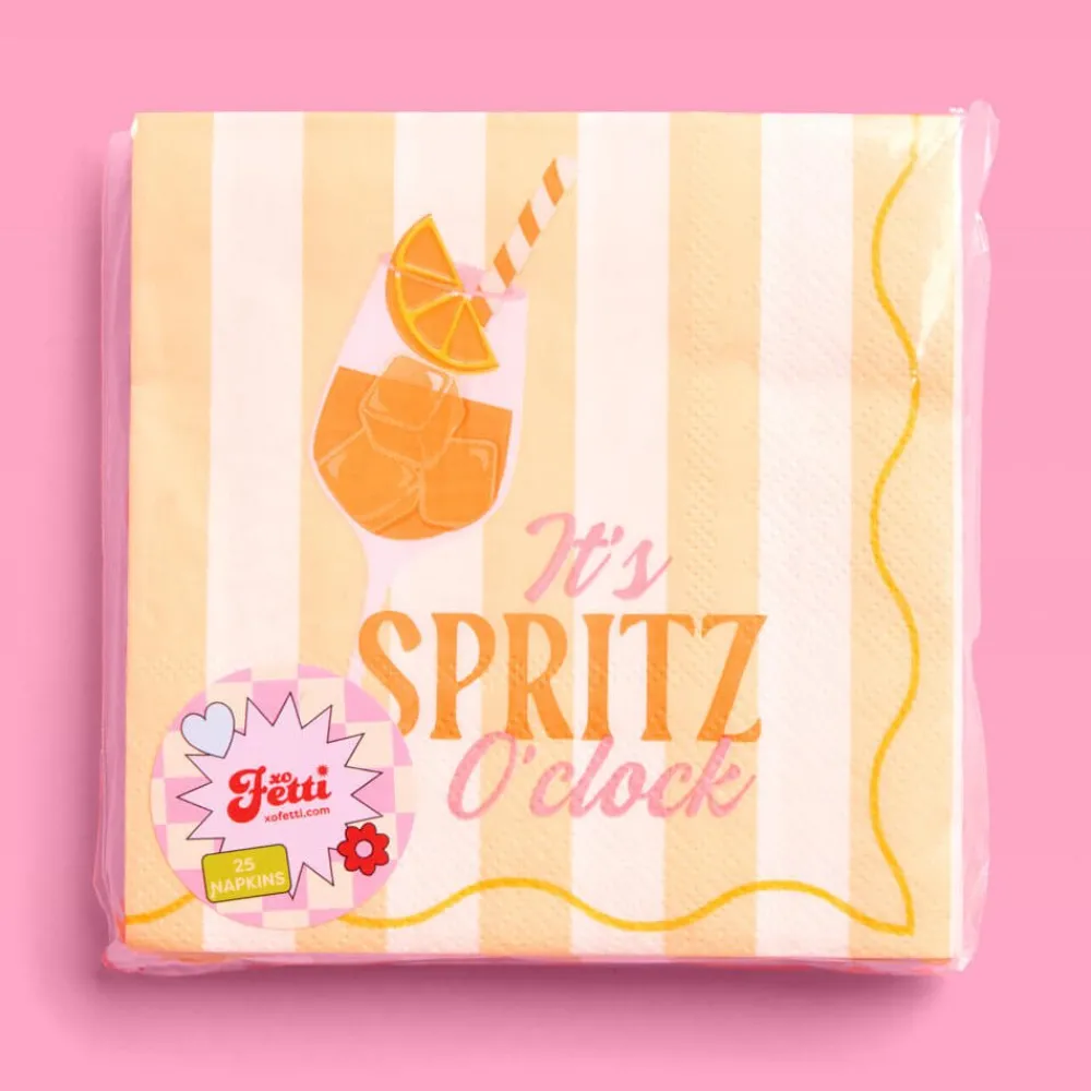 New xo, Fetti Spritz Cocktail Napkins