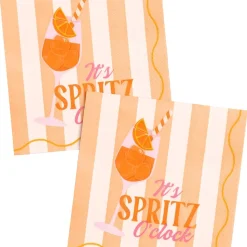 New xo, Fetti Spritz Cocktail Napkins