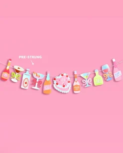 Best xo, Fetti 21st Birthday Banner - cocktail garland