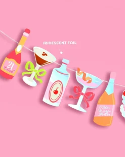 Best xo, Fetti 21st Birthday Banner - cocktail garland