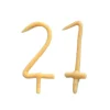 Online Camp Hollow 21st Birthday Beeswax Number Candle Set