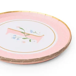 Clearance Bonjour Fete 1st Birthday Petal Pink Small Plates
