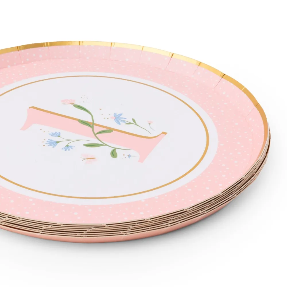 Clearance Bonjour Fete 1st Birthday Petal Pink Small Plates