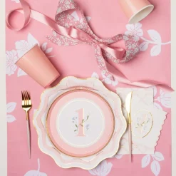 Clearance Bonjour Fete 1st Birthday Petal Pink Small Plates