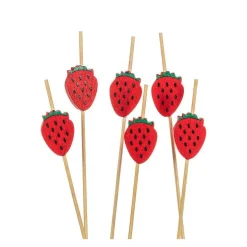 Hot Abbott Strawberry Food & Cocktail Picks