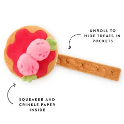 Discount The Foggy Dog Strawberry Pancake Interactive Snuffle Dog Toy