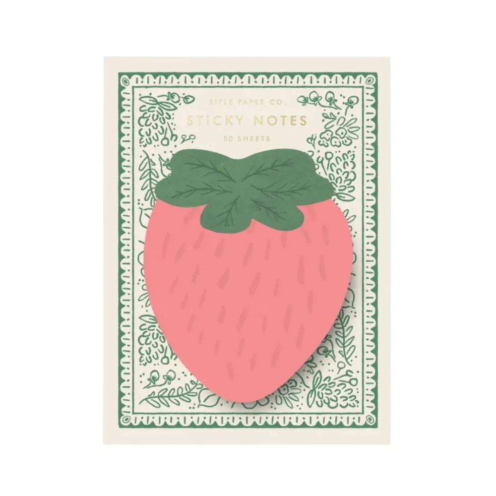 Discount Rifle Paper Co. Strawberry Sticky Notes