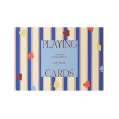 Clearance Papier Suits & Stripes Playing Cards, Set of 2 Decks