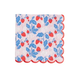 Bonjour Fete Summer Strawberry Large Napkins