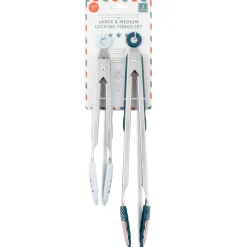 Sale Core Home Summer Themed Locking Tongs Set of 2