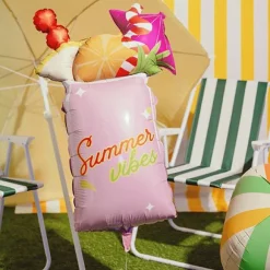 New Party Deco Summer Vibes Cocktail Foil Balloon