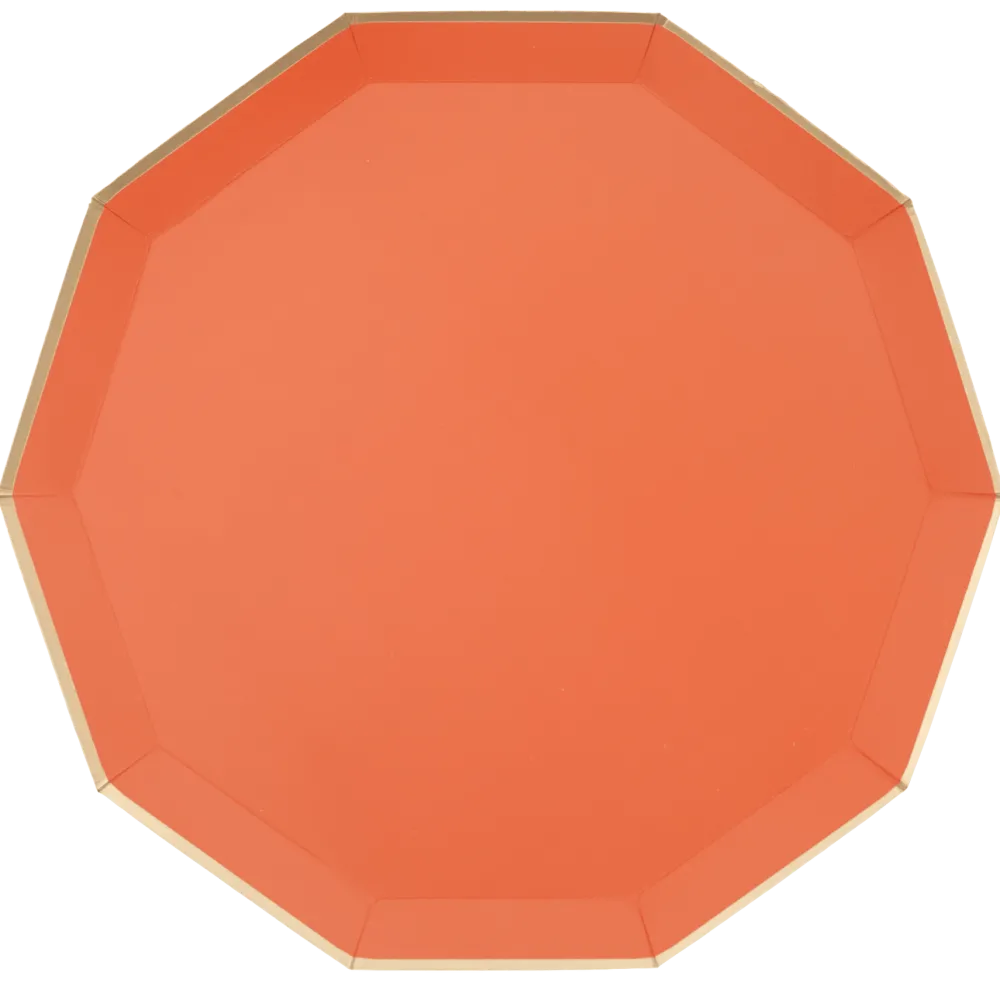 Sale Bonjour Fete Sunkissed Orange Signature Large Plates