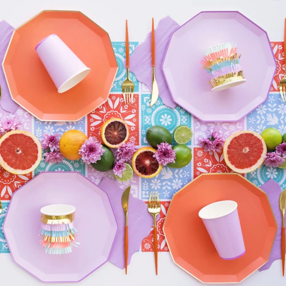 Sale Bonjour Fete Sunkissed Orange Signature Large Plates