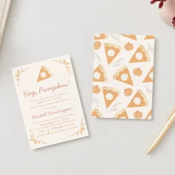 New Bonjour Fete Sweet as Pumpkin Pie Digital Party Invitation