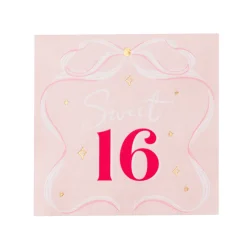 Sale Bonjour Fete Sweet 16 Bow Large Napkins