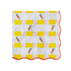New Bonjour Fete Sweet Carrot Easter Large Napkins
