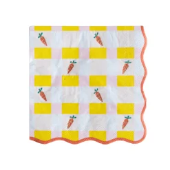 New Bonjour Fete Sweet Carrot Easter Large Napkins