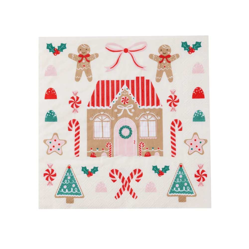 Best Bonjour Fete Sweet Gingerbread Large Napkins