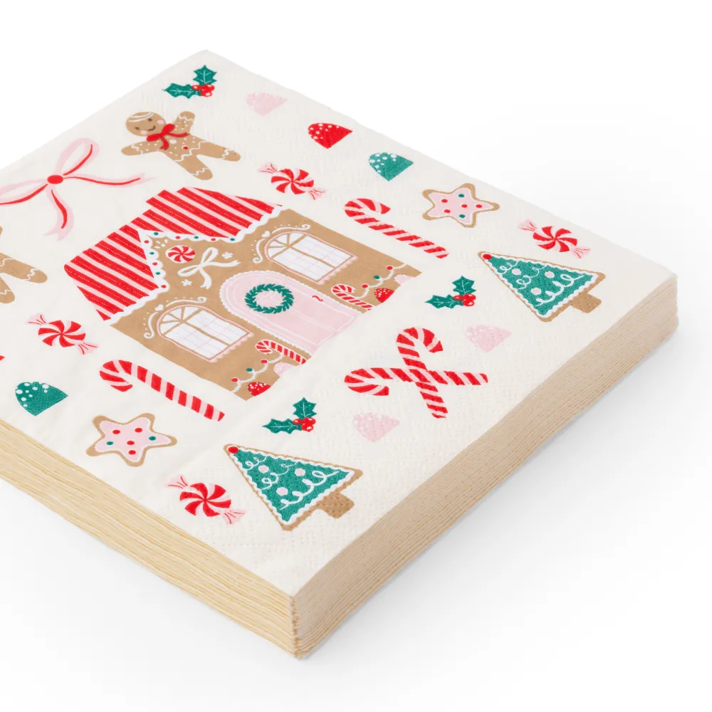 Best Bonjour Fete Sweet Gingerbread Large Napkins