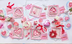 Clearance Packed Party Sweetheart Iridescent Doily Placemats (10 count)