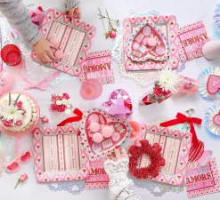 Clearance Packed Party Sweetheart Iridescent Doily Placemats (10 count)