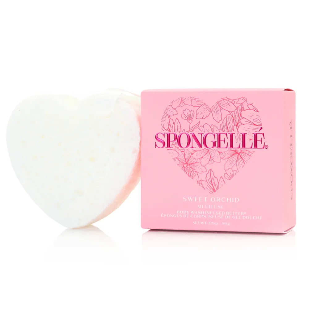 Sale Spongellé Sweet Orchid Heart Buffer Sponge