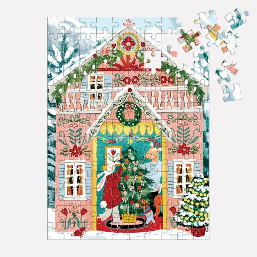 Chronicle Books Swiss Chalet Puzzle Ornament