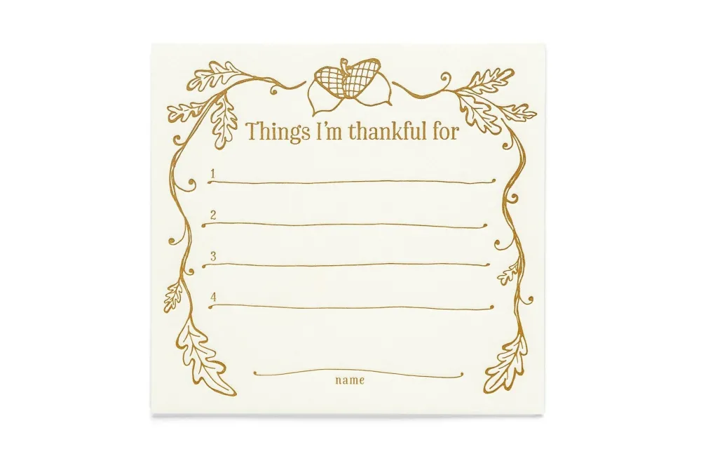 Clearance Color Box Design & Letterpress Thankful Place Cards