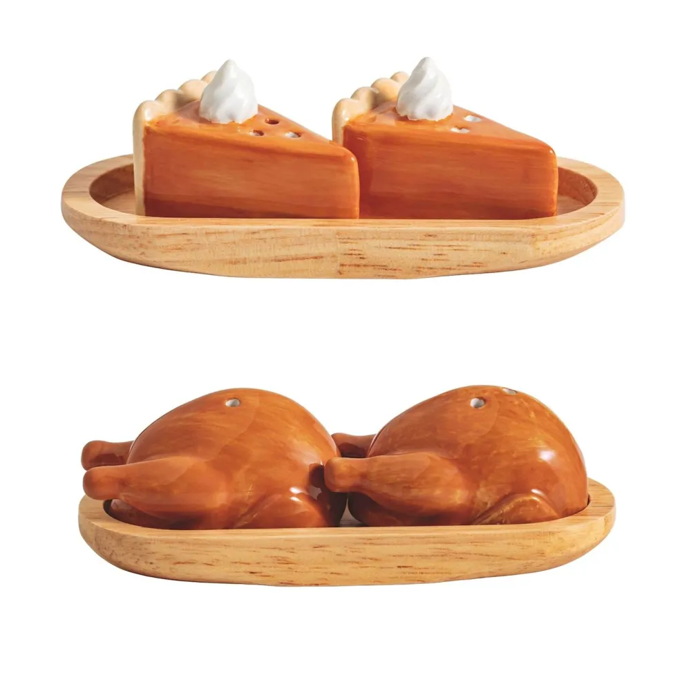 Discount Mud Pie Thanksgiving Salt & Pepper Set