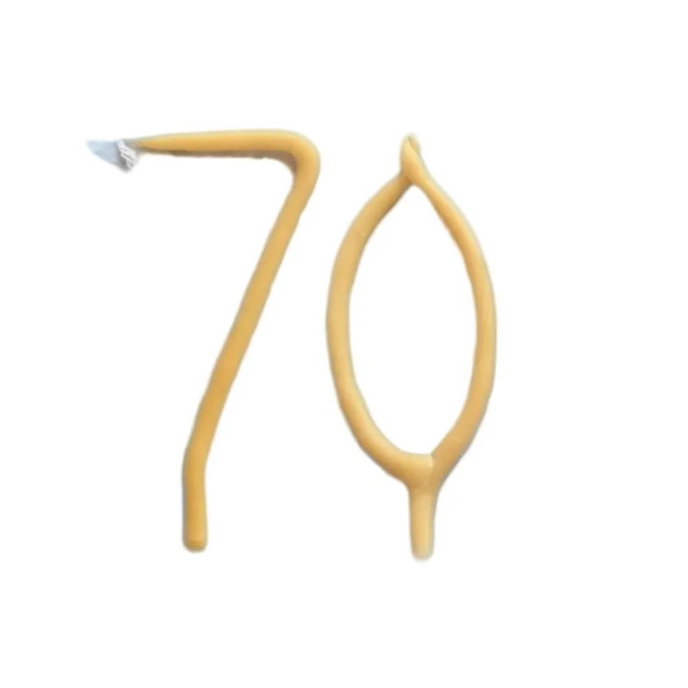 Online Camp Hollow 70th Birthday Beeswax Number Candle Set