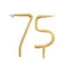 Outlet Camp Hollow 75th Birthday Beeswax Number Candle Set