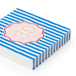 New Bonjour Fete 30th Birthday Cocktail Napkins