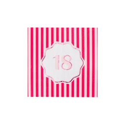 New Bonjour Fete 18th Birthday Cocktail Napkins