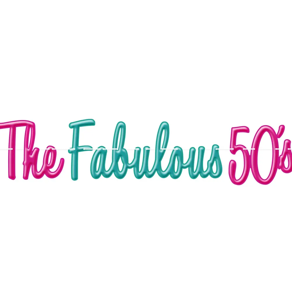 Clearance Beistle The Fabulous 50'S Banner