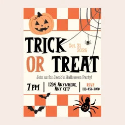 Outlet Bonjour Fete Trick or Treat Digital Party Invitation