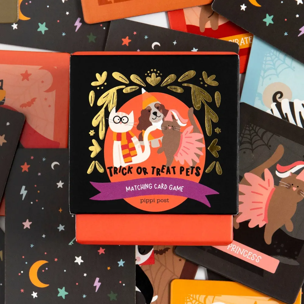 Clearance Pippi Post Trick or Treat Pets Halloween Memory Game