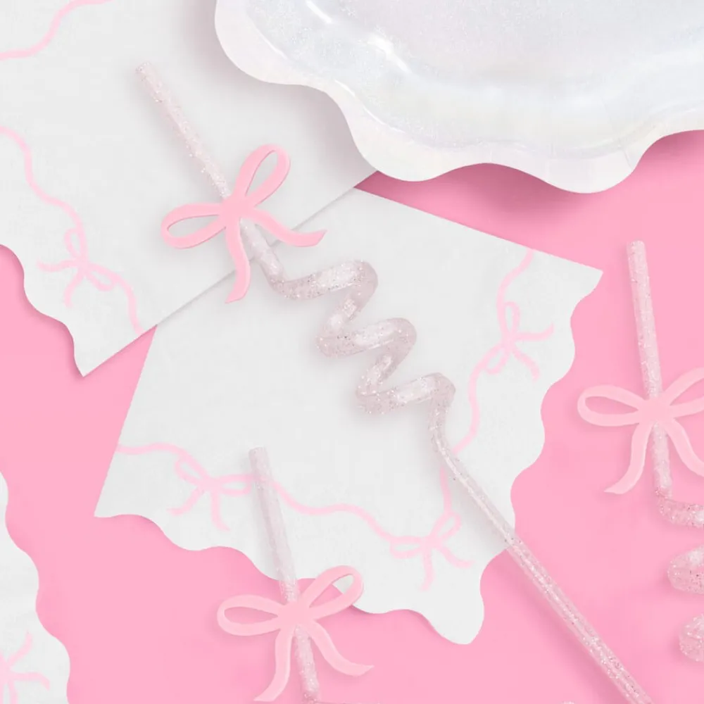 Hot xo, Fetti Tying the Knot Bow Straws