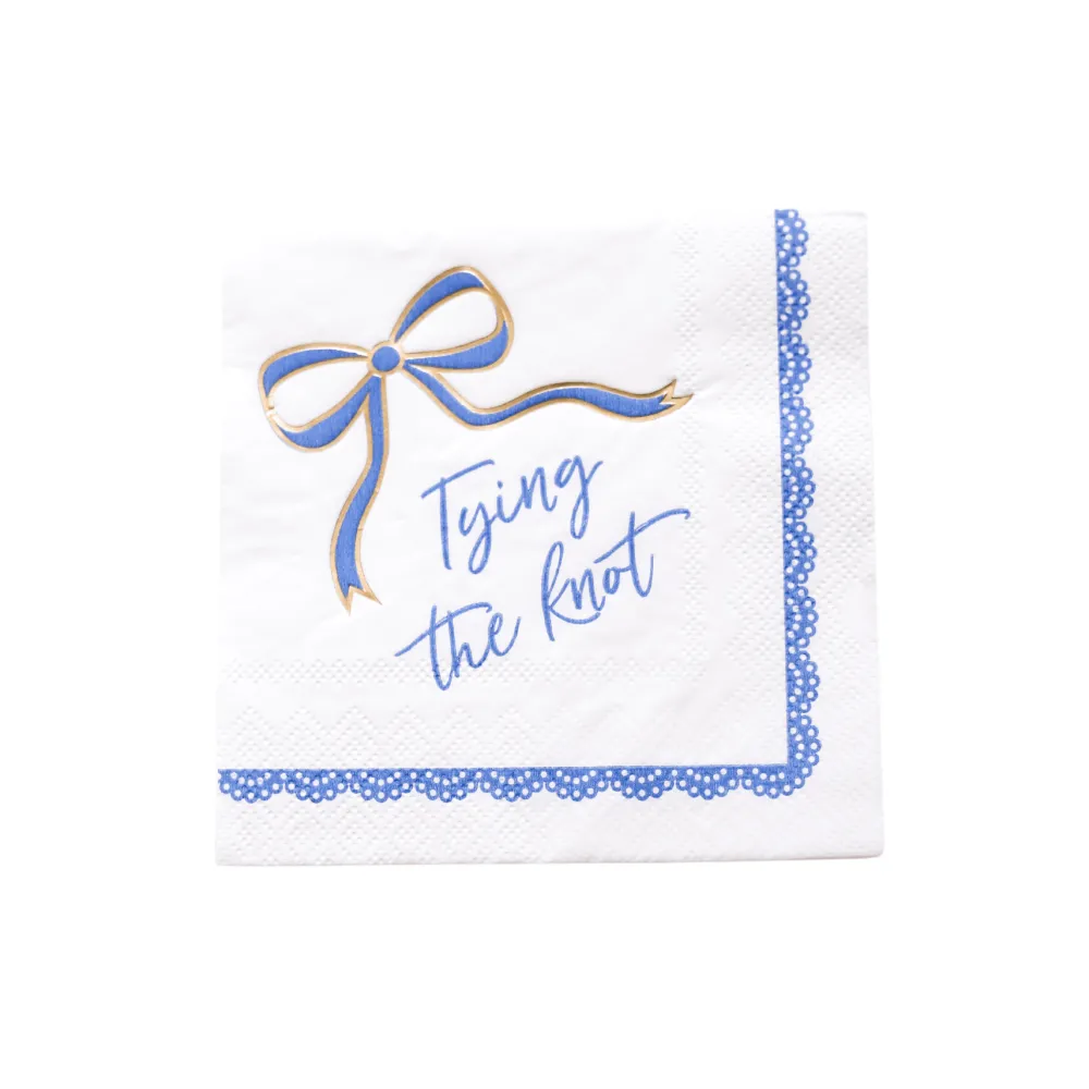 Best Bonjour Fete Tying the Knot Cocktail Napkins