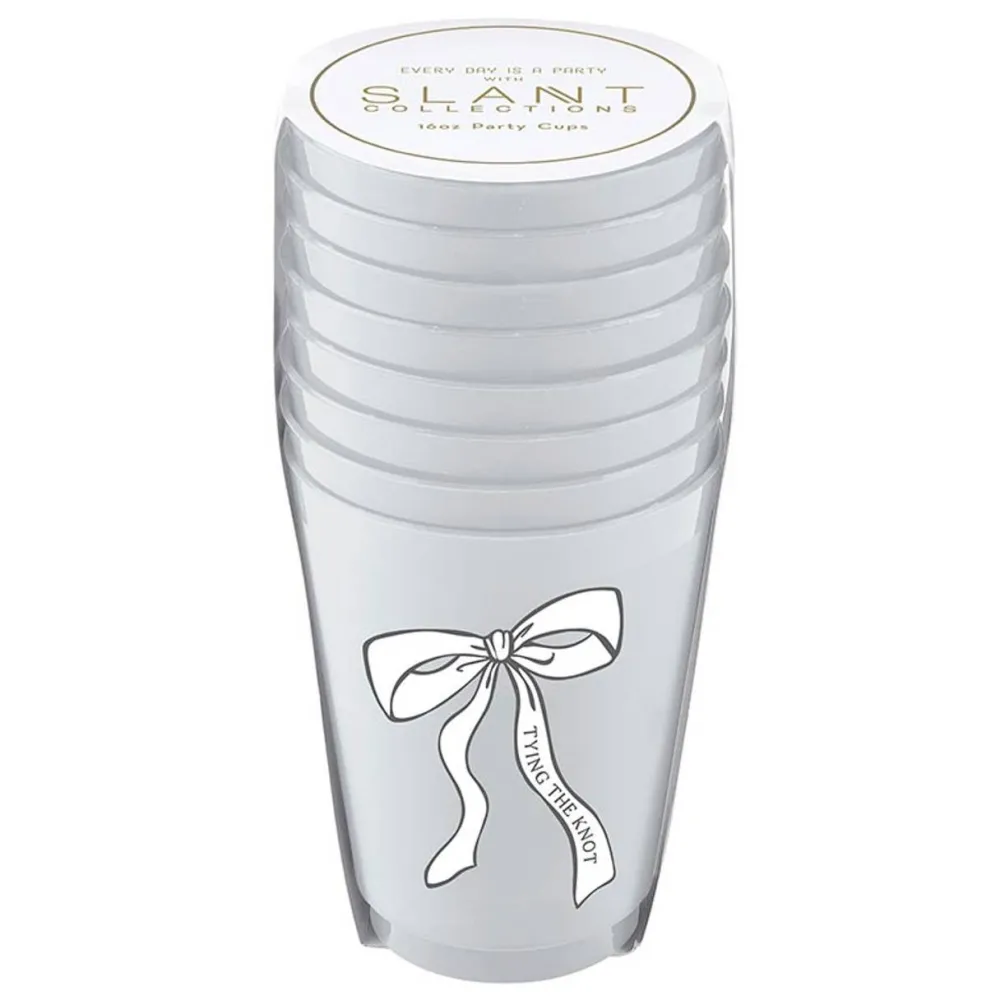 New Slant Collections by Creative Brands Tying the Knot Frosted Cups