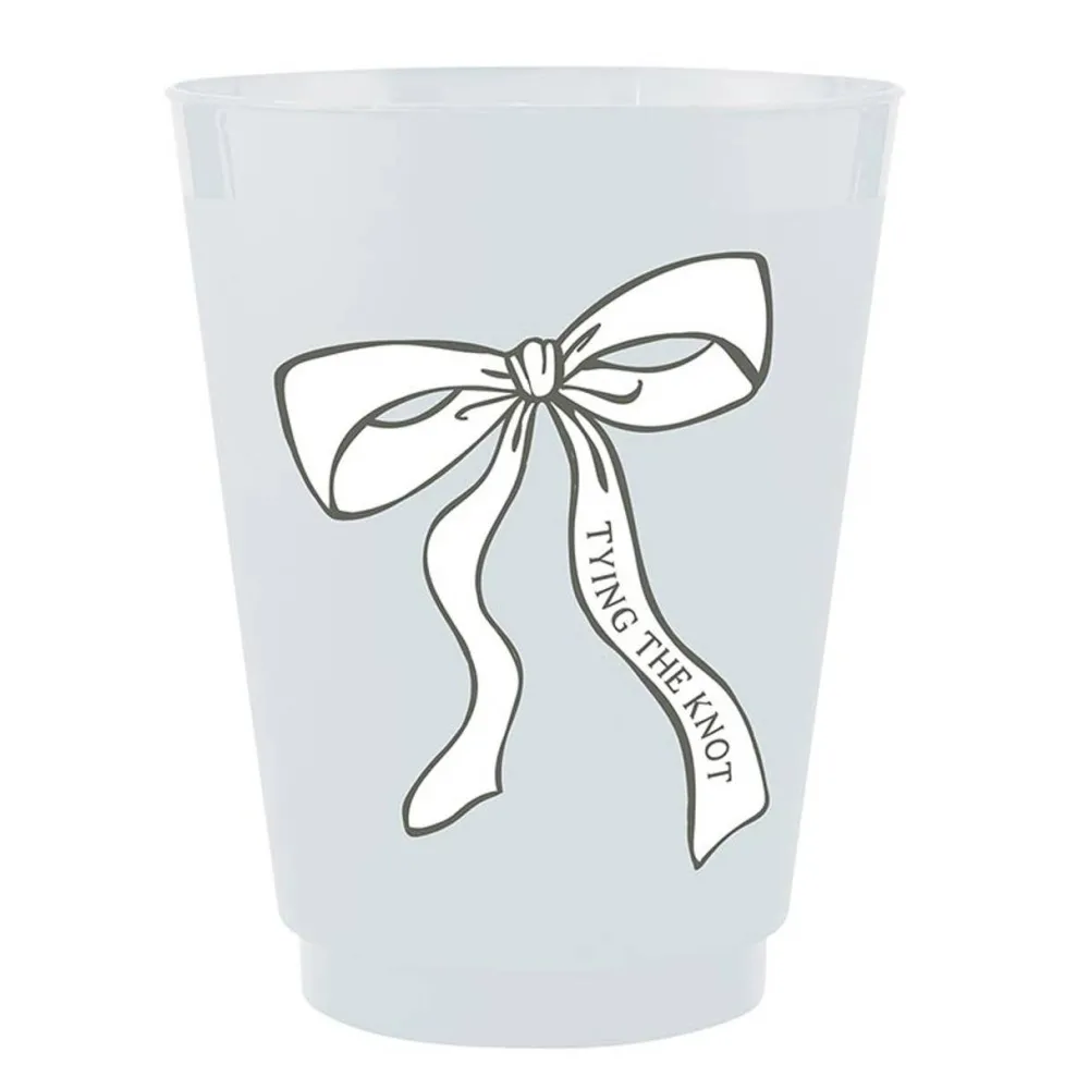 New Slant Collections by Creative Brands Tying the Knot Frosted Cups