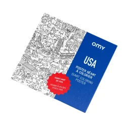 OMY U.S. USA Giant Coloring Poster