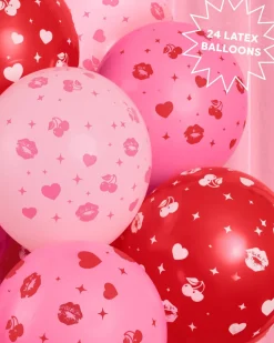 Clearance xo, Fetti Valentine's Day Latex Balloons