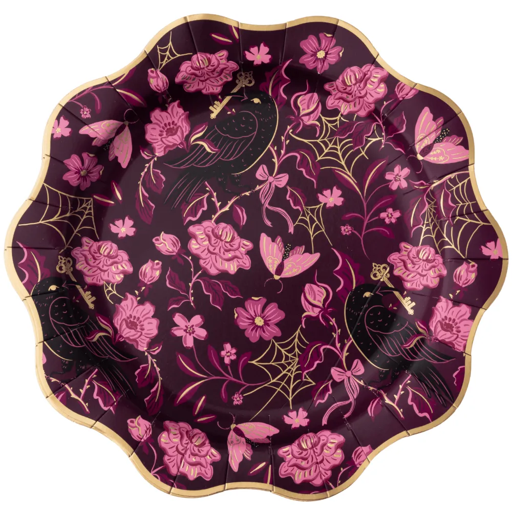 Hot Bonjour Fete Vamp Romantic Elegant Dinner Plates