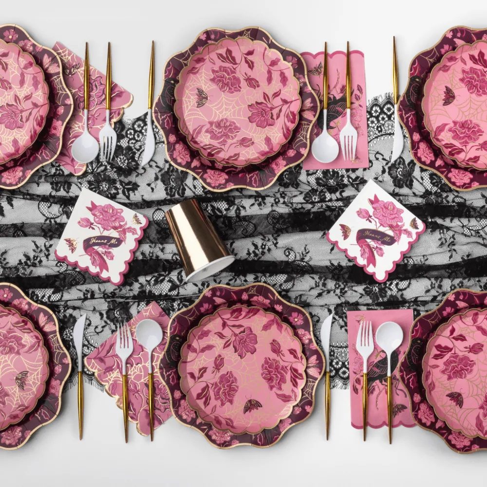 Hot Bonjour Fete Vamp Romantic Elegant Dinner Plates